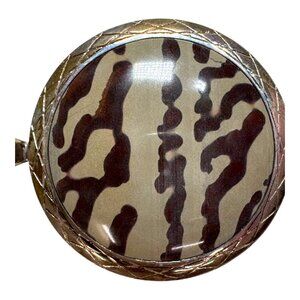 Jay King Round Sterling Silver 925 Pendant Zebra Jasper Cabochon Discontinued